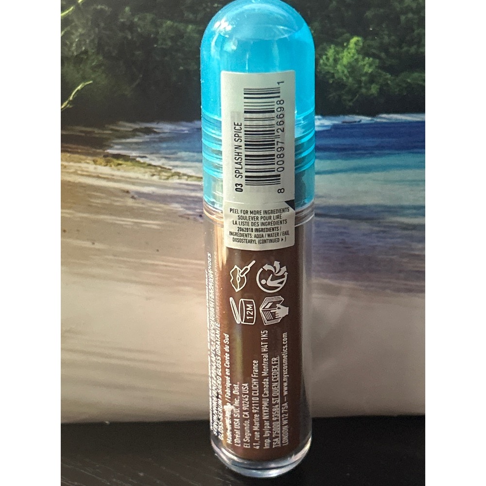 NYX Professional Makeup Lip I.V. Hydrating Gloss Stain 03 Splash'n Spice Brown - Picture 6 of 6